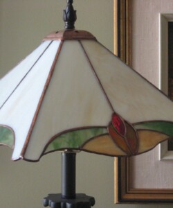 Panel lamp for floor standing light